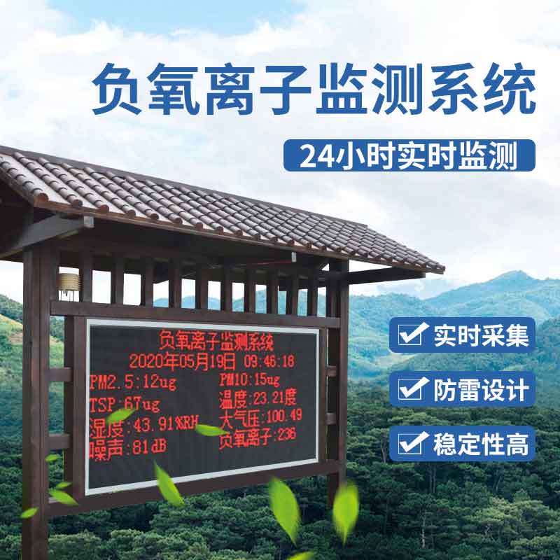 景区负氧离子监测站的作用